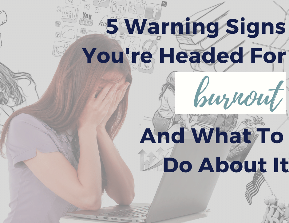 5 Warning Signs You Are Headed For Burnout woman head in hands
